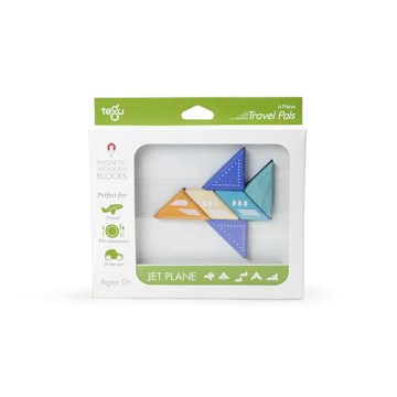 Tegu 6 Piece Travel Pal Magnetic Block Set for Kids