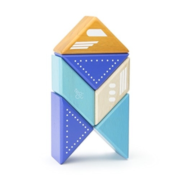 Tegu 6 Piece Travel Pal Magnetic Block Set for Kids