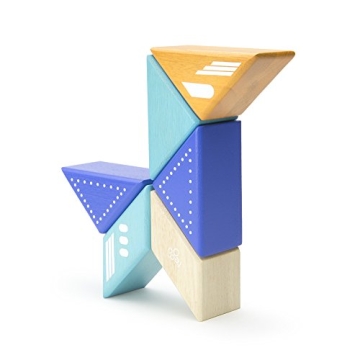 Tegu 6 Piece Travel Pal Magnetic Block Set for Kids