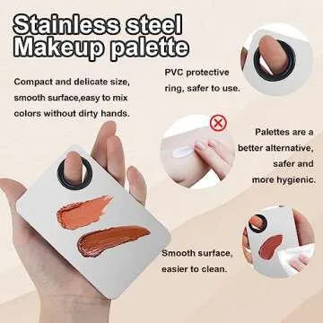 5pcs Korean Makeup Mixing Palette & Spatula Set