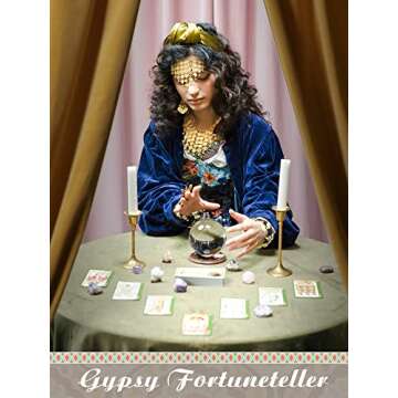 Hinly Gypsy Costume Women Belly Dancer Jewelry Hip Scarf with Coin, Gypsy Headpiece Gold Necklace Earrings Bracelets(null)