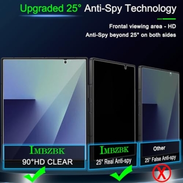 IMBZBK Privacy Screen Protector Bundle for Galaxy Z Fold 7