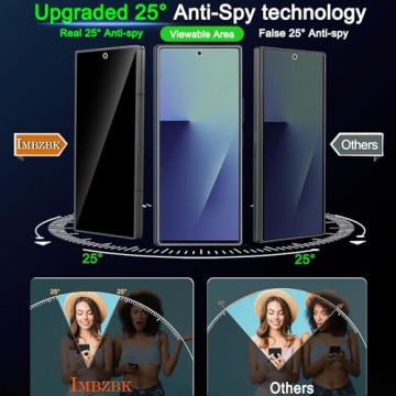 IMBZBK Privacy Screen Protector Bundle for Galaxy Z Fold 7