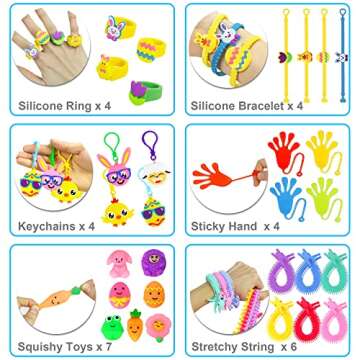 96 Pcs Assorted Easter Toys for Kids Party Favors