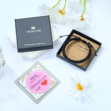 Men's Vrsilver Leather Morse Code Bracelet Gift