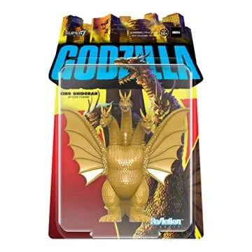 Super7 Toho Godzilla King Ghidorah - 3.75" Toho Godzilla Action Figure Classic Movie Collectibles and Retro Toys
