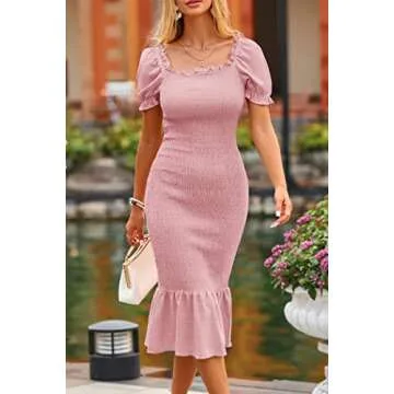 PRETTYGARDEN Floral Midi Dress for Summer Elegance