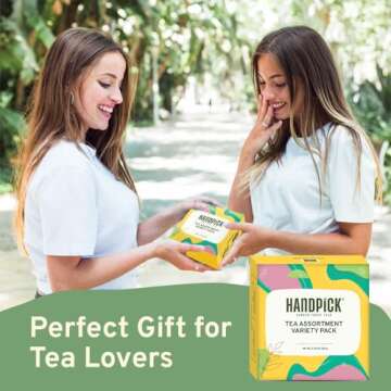 Multi-Flavor Handpick Tea Bags Sampler Gift Box for All Occasions