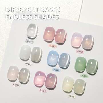 GAOY Glassy Cat Eye Gel Nail Polish, 16ml Glitter Holographic Gel Polish with Magnet, Reflective Translucent UV Gel, 2341 Silvery Moonlight