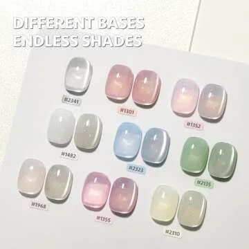 GAOY Glassy Cat Eye Gel Nail Polish, 16ml Glitter Holographic Gel Polish with Magnet, Reflective Translucent UV Gel, 2341 Silvery Moonlight