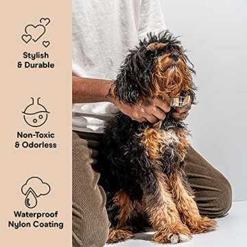 Wild One Dog Collar, The Original Easy-Clean, All Weather Flex-Poly Strap with Metal, Durable, Dirt and Odor Resistant, Size XL, Tan