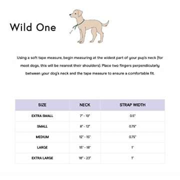 Wild One Dog Collar, The Original Easy-Clean, All Weather Flex-Poly Strap with Metal, Durable, Dirt and Odor Resistant, Size XL, Tan