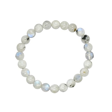 Handmade Rainbow Moonstone Bracelet - Healing & Protection Gemstone Jewelry