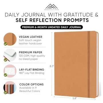 Best Daily Journal for Men & Women | Mindfulness, Gratitude, Affirmation & Self-Care Journal with Pr...