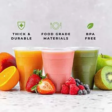 Framo 9 Oz Clear Plastic Cups, For Any Occasion, BPA-Free Disposable Transparent Ice Tea, Juice, Soda, and Coffee Glasses for Party, Picnic, BBQ, Travel, and Events, (240, clear)