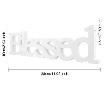Blessed Letter Table Sign for Home Decor and Gifting