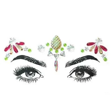 SHINEYES 6 Pcs Face Gems for Halloween and Parties