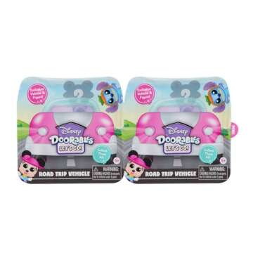 Disney Doorables Let’s Go Vehicles 2-Pack: Adventure & Fun for Kids 5+