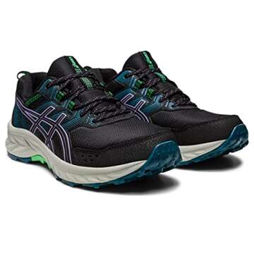 ASICS Women's Gel-Venture 9 Running Shoes, 7, Black/Digital Violet