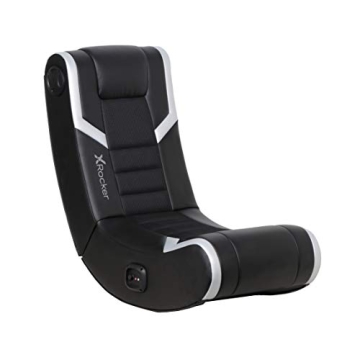X Rocker Eclipse Video Gaming Floor Chair with Built-In Headrest Speakers, Wireless Bluetooth, Folda...