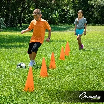 Champion Sports Field Marker Cone Set - Vibrant & Durable