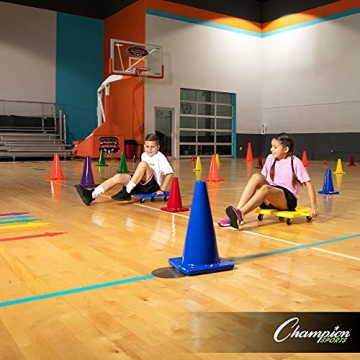 Champion Sports Field Marker Cone Set - Vibrant & Durable