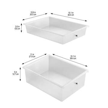 Essex Drawers & Rolling Storage Cart with Tray and Extandable Table by Simply Tidy - Organize Art and Craft Supplies, White