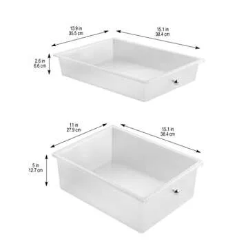 Essex Drawers & Rolling Storage Cart with Tray and Extandable Table by Simply Tidy - Organize Art and Craft Supplies, White