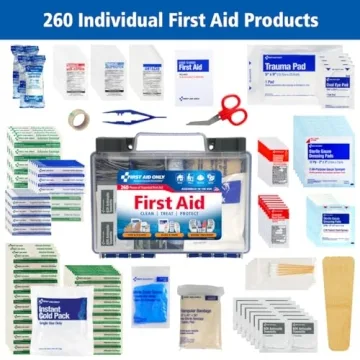 First Aid Only OSHA-Compliant Emergency Kit 260 Pieces