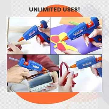 Gluerious Dual Temp Hot Glue Gun - Perfect for Crafts