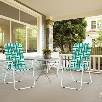 VINGLI Set of 2 Folding Chairs for Outdoor Comfort and Style