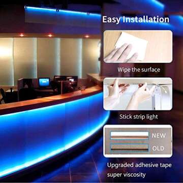 LED Strip Lights with Music Sync for Home & Parties