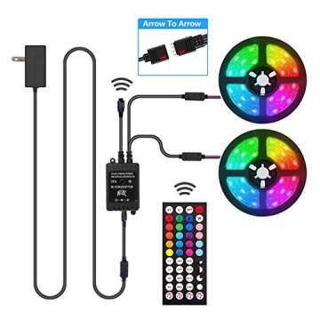 LED Strip Lights with Music Sync for Home & Parties