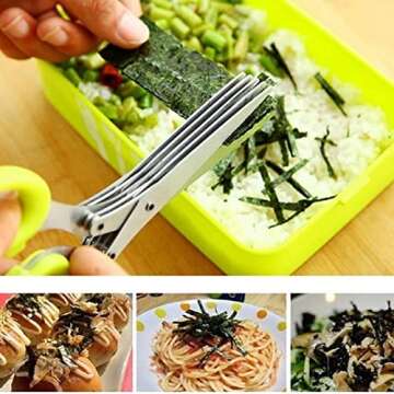 Multi-Layers Kitchen Herb Scissors for Effortless Cooking