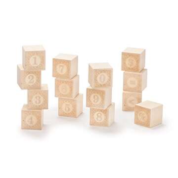 Uncle Goose Alphablanks Numbers Blocks for Kids 2+