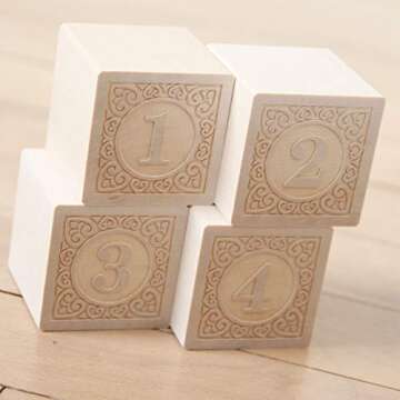 Uncle Goose Alphablanks Numbers Blocks for Kids 2+