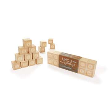 Uncle Goose Alphablanks Numbers Blocks for Kids 2+