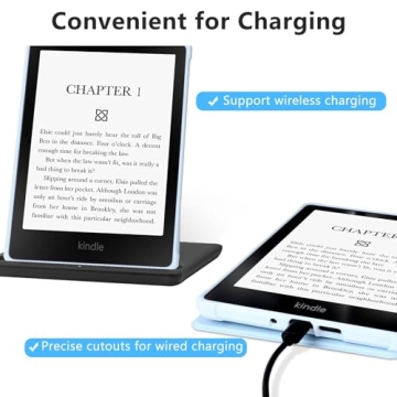 COO Case for 6.8" Kindle Paperwhite (11th Generation 2021 Release), PU Leather Slim Smart Cover for Kindle Paperwhite & Kindle Paperwhite Signature Edition with Auto Sleep/Wake (Blue)