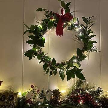 18-20inch Large Natural Grapevine Wreath Rings Rattan Vine Branch Wreath Hoop for DIY Craft Wreath Christmas Easter Holiday Decoration Seasonal Decors (1pcs 50cm/18-20inch)