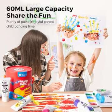Washable Finger Paints for Toddlers - Fun & Safe Art Supplies