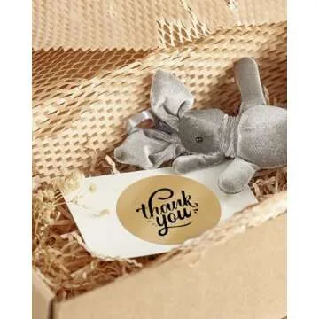 MUNBYN 3 Inch Brown Round Thermal Labels, Multi-Purpose Circle Thermal Stickers for Small Business, 500 Labels/1 Roll