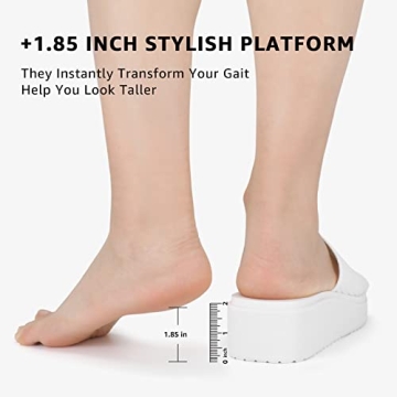 STQ Platform Sandals for Women - Memory Foam Comfort and Style