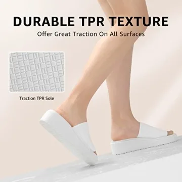 STQ Platform Sandals for Women - Memory Foam Comfort and Style