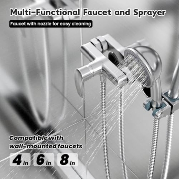 PawBest Stainless Steel Dog Grooming Bath Tub with Ramp, Faucet, Hoses and Loops (50" Bathtub)