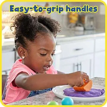 READY 2 LEARN Paint and Clay Animal Rockers - Set of 4 - Ages 2+ - Easy to Grip Arts and Crafts Stampers for Kids - DIY Textures and Patterns