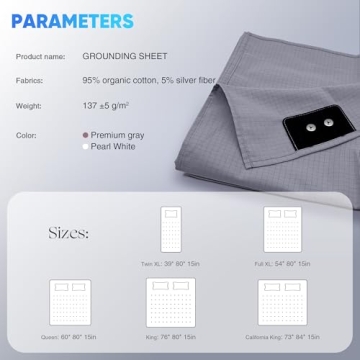 AsmrCap Grounding Sheets Twin XL for Therapy Sleep