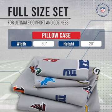 FOCO NFL Team Logo Pillowcase 2 Pack - Official Bedding