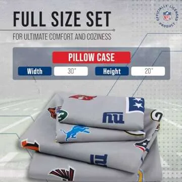 FOCO NFL Team Logo Pillowcase 2 Pack - Official Bedding