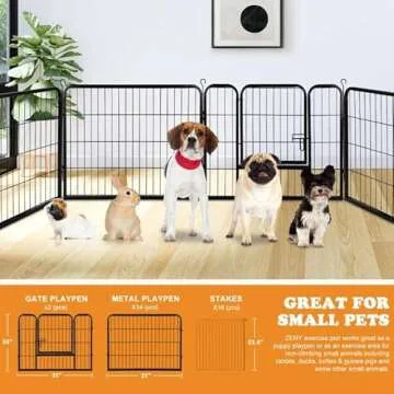 ZENY 16 Panel Heavy Duty Dog Playpen for Small Pets