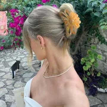 GQLV Beautiful Flower Claw Clips for All Hair Types